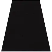 Rugsx Alfombra de lavado moderna LINDO negro, antideslizante, peluda 200x290 cm