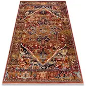 Rugsx Alfombra KESHAN franjas, Ornamento oriental 2886/53588 burdeos 300x380 cm