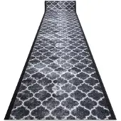 Rugsx Alfombra de pasillo con refuerzo de goma CLOVER gris 67 cm 67x680 cm