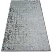Rugsx Alfombra acrílica PATARA 0140 color blanco arena/turquesa 80x150 cm