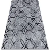 Rugsx Alfombra lavable MIRO 51805.803 Geométrico, enjerado antideslizante - gris 200x290 cm
