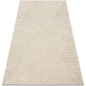 Rugsx Matot Matto BALANCE 1503 taupe - Geometrinen, rakenteell 240x330 cm