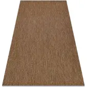 Rugsx Alfombra de cuerda sisal FLAT 48663/870 Liso marrón 140x200 cm