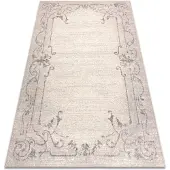 Rugsx Alfombra Wool ANGEL 6623 / 52022 Ornamento, marco beige 80x150 cm