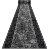 Rugsx Alfombra de pasillo con refuerzo de goma 120 cm STARK gris 120x380 cm