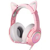 Onikuma K9 Pink RGB Gaming Headphones