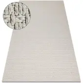 Rugsx Alfombra ORIGI 3561 crema - hilo de SISAL tejido plano 155x220 cm