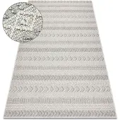 Rugsx Matto JERSEY 19243 harmaa - Chevron, rakenne, silmukka BOHO