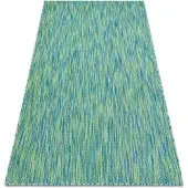 Rugsx Moderno FISY alfombra sisal 20776 Zigzag, mezcla azul 160x220 cm