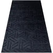 Rugsx Alfombra PEARL 51326E negro - Geométrico exclusiva, estructural 192x290 cm