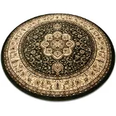 Rugsx Alfombra ROYAL ADR circulo modelo 521 verde circulo 150 cm