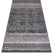 Rugsx Alfombra Wool ANGEL 7886 / 52055 Diamantes, étnico gris / beige 80x150 cm