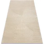Rugsx Matot Matto BALANCE 0194 taupe - Geometrinen, rakenteell 180x270 cm