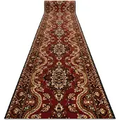 Rugsx Alfombra de pasillo BCF WIOSNA burdeos 100 cm 100x770 cm