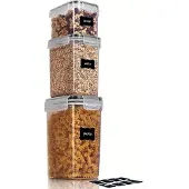MaxPower 3/8 kpl BPA-vapaita ilmatiiviitä kannellisia elintarvikkeiden säilytysastioita, 3 kpl-JB0041