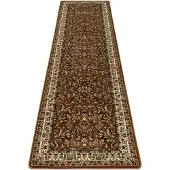 Rugsx Alfombra, alfombra de pasillo ROYAL ADR modelo 1745 marrón - entrada, pasillo 70x200 cm