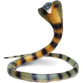 Safari Ltd. Cobra-hahmo - Yksityiskohtainen 36" joustava muovimallihahmo - Hauska ja opettavainen leikkilelu pojille, tyt ille ja lapsille 18 kuu
