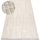 Rugsx Alfombra NANO FH72A Melange, bucle, tejido plano beige 180x270 cm