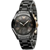 Emporio Armani Emporio Keraaminen Chronograph Musta Dial Ladies Watch AR1411