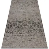 Rugsx Alfombra de cuerda sisal FLOORLUX 20211 plateado /negro 240x330 cm