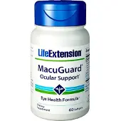 Life Extension MacuGuard  Ocular Support ja Saffron - 60 pehmytkapseliä