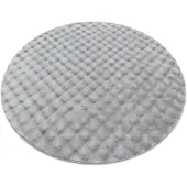 Rugsx Alfombra BUBBLE circulo plateado 21 IMITACIÓN PIEL DE CONEJO 3D estructural circulo 120 cm