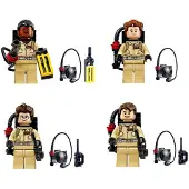 MaxPower 4 kpl Ghost Busters Mini Figuurit Ghostbusters Rakennuspalikat Lelut