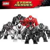 MaxPower 6kpl/setti Avengers Spiderman Black Panther Thanos Hulk Figuurimallilelut