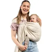 Ikonka Porte-bébé Ring Sling in liinapampas -