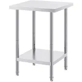 OEM Työtaso Keittiö Ruostumatonta Terästä--Valmistustaso-610 x 610 x 864 mm-3 Korkeudensäätötasoa