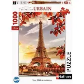Nathan Palapeli - - Eiffel-torni syksyllä - 1000 palapeliä - 70 x 50 cm - Sekalaista