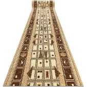 Rugsx Alfombra de pasillo BCF JETTA DZETA beige 70 cm 70x400 cm