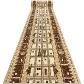 Rugsx Alfombra de pasillo BCF JETTA DZETA beige 90 cm 90x590 cm