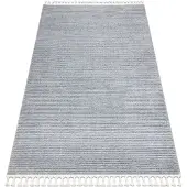 Rugsx Alfombra SEVILLA PC00B rayas gris Franjas Bereber Marroquí Shaggy 120x170 cm