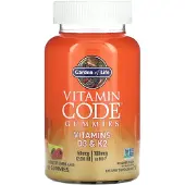 Garden of life Vitaminikoodi-pastillit D3 & K2, vadelma sitruuna - 45 pastillia