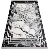 Rugsx Alfombra TULS estructural, franjas 51210 moderna, Mármol antracita 120x170 cm