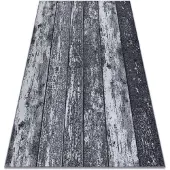 Rugsx Wood -matto, 100x400 cm, harmaa