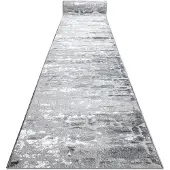 Rugsx Alfombra de pasillo Structural MEFE 6184 dos niveles de vellón gris oscuro 200 cm 200x200 cm