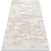 Rugsx Alfombra ECO sisal MOROC 22331 Abstração boho franjas - estructural beige / crema 136x190 cm