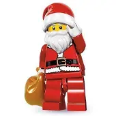 LEGO Sarja 8 Ker ilyminihahmo - Joulupukki ja lelus kki