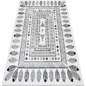 Rugsx Alfombra FUN Teepee para niños, indio, marco crema 240x330 cm