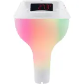 Exogio Kelluva uima-allaslämpömittari aurinkoenergialla toimivalla LED-digitaalivedellä ja RGB-ilmakehävalolla