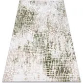 Rugsx Alfombra acrílica USKUP 9483 marfil / verde 100x200 cm
