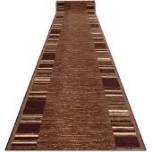 Rugsx Alfombra de pasillo con refuerzo de goma ADAGIO marrón 110x190 cm