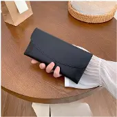 MaxPower Naisten Tyylikäs Keinonahkainen Lompakkokukkaro , Long Envelope Wallet - Red