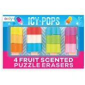 Kolorowe Baloniki Icy Pops -tuoksuiset pyyhekumit - 4 kpl