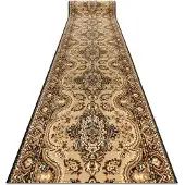 Rugsx Alfombra de pasillo BCF WIOSNA beige 70 cm 70x350 cm