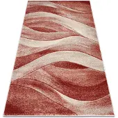 Rugsx Alfombra FUSION 1617 beige / terracota - Ondas, moderna, abstracta 240x330 cm