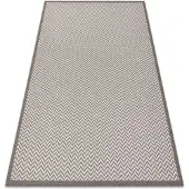 Rugsx Alfombra sisal BORDERO 2901 Tejido plano crema / taupe 160x220 cm