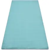 Rugsx Alfombra BUNNY Imitación de piel de conejo zafiro 140x190 cm